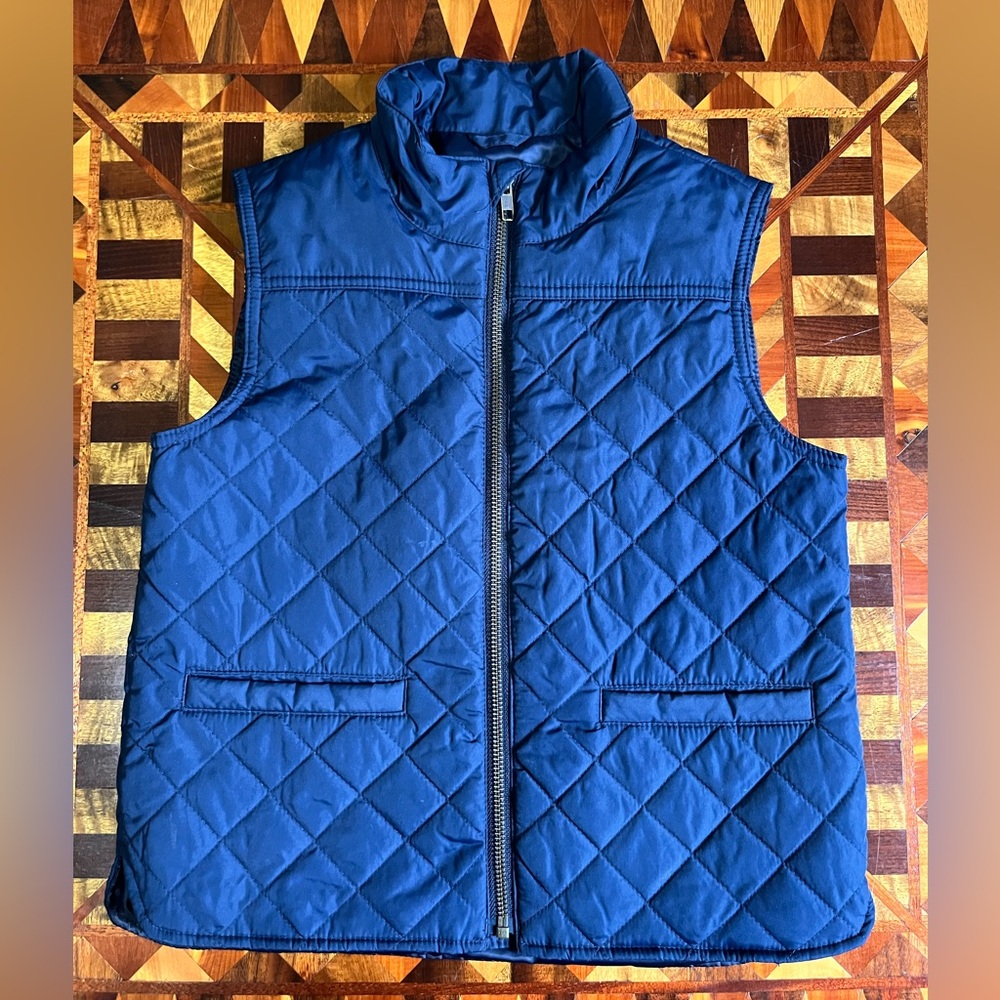 CREWCUTS Boys Navy Blue Quilted
Walker Vest Jacket
